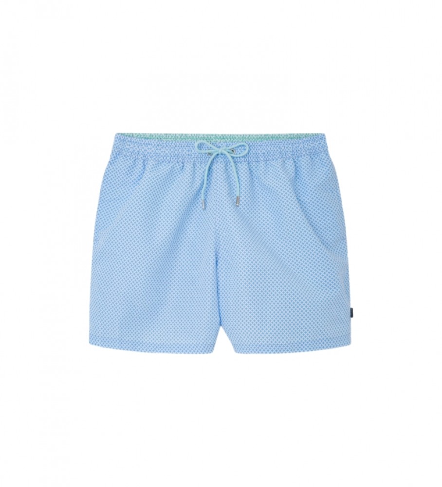 Maiô Hackett Grid Azul