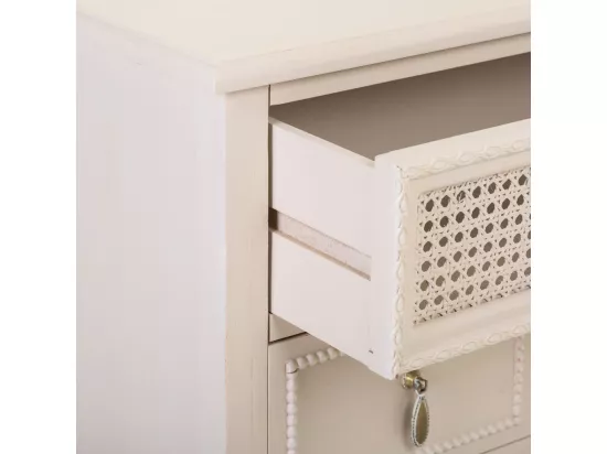 Commode en bois beige 65x36x70