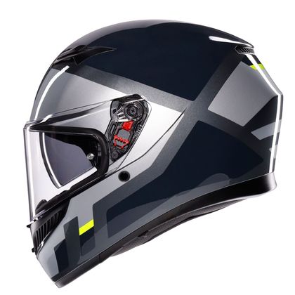 Casque AGV K3 - SHADE - Gris / Jaune