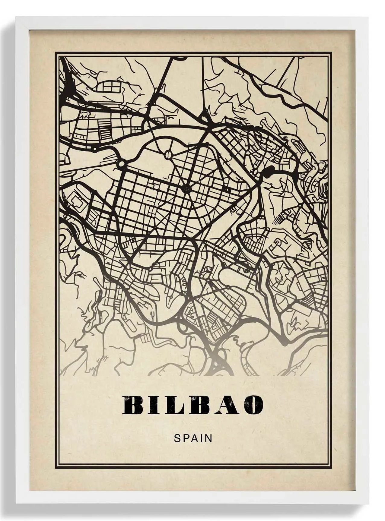 Bilbao Stadt Sepia