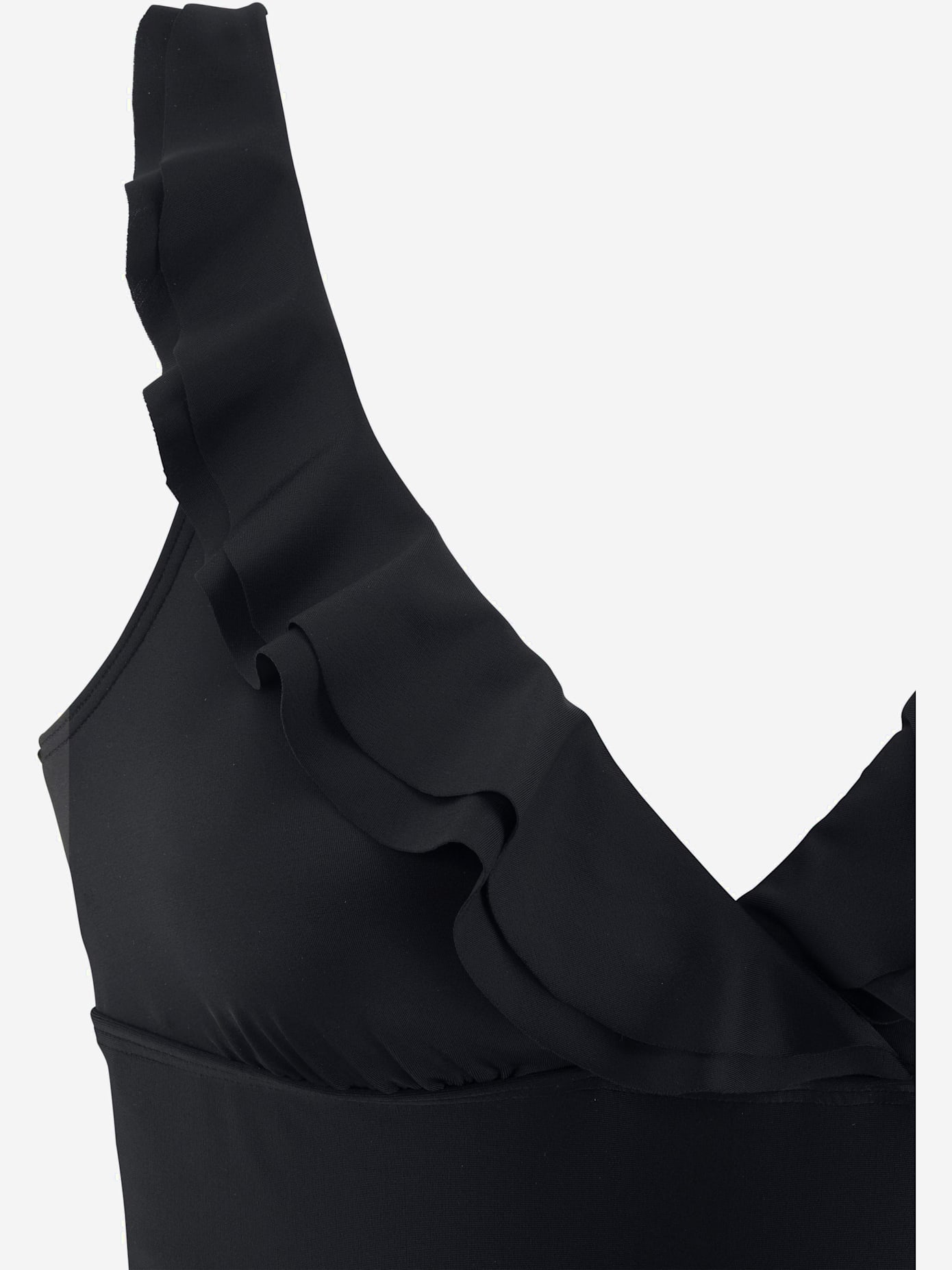 Maillot de bain volant élégant à l'encolure