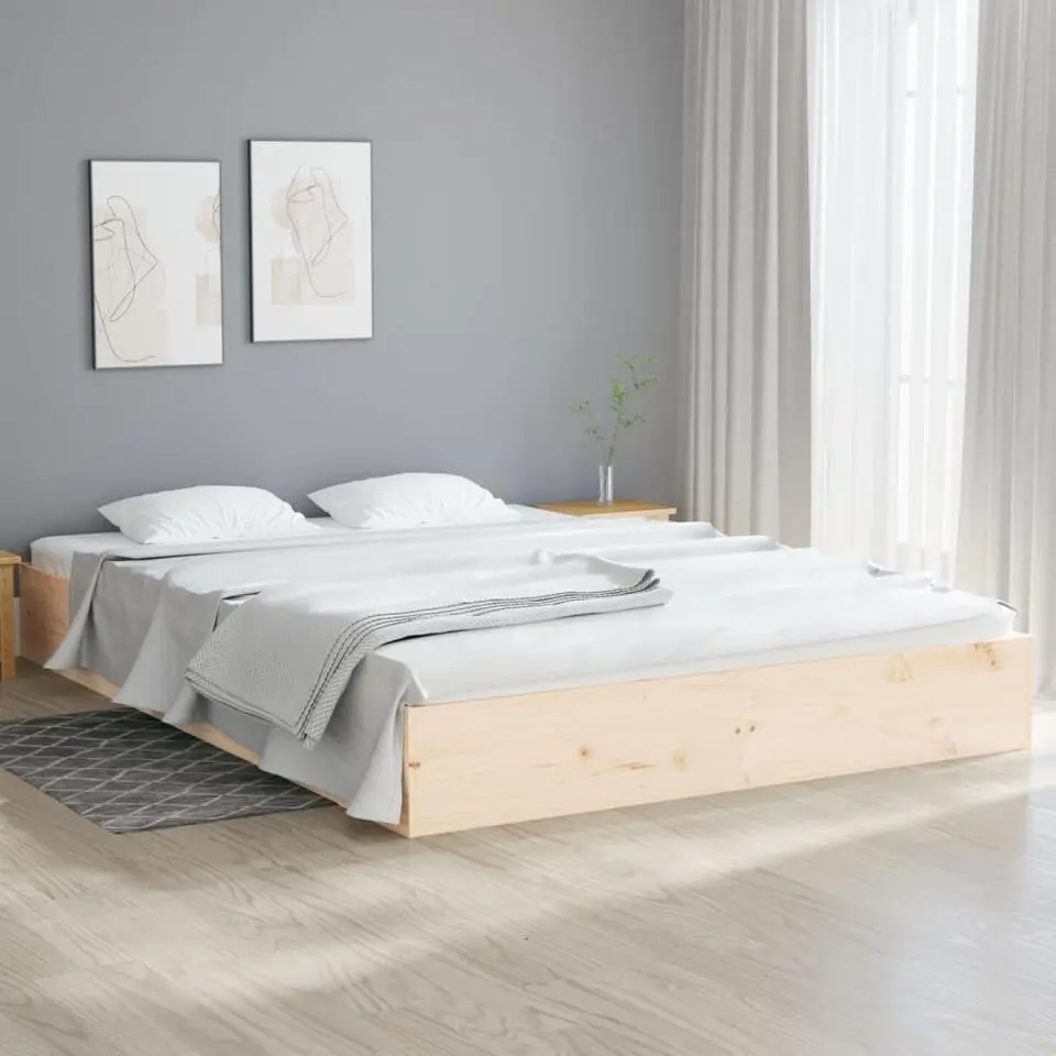 vidaXL - Bed frame zonder matras - Massief hout - 120x200 cm