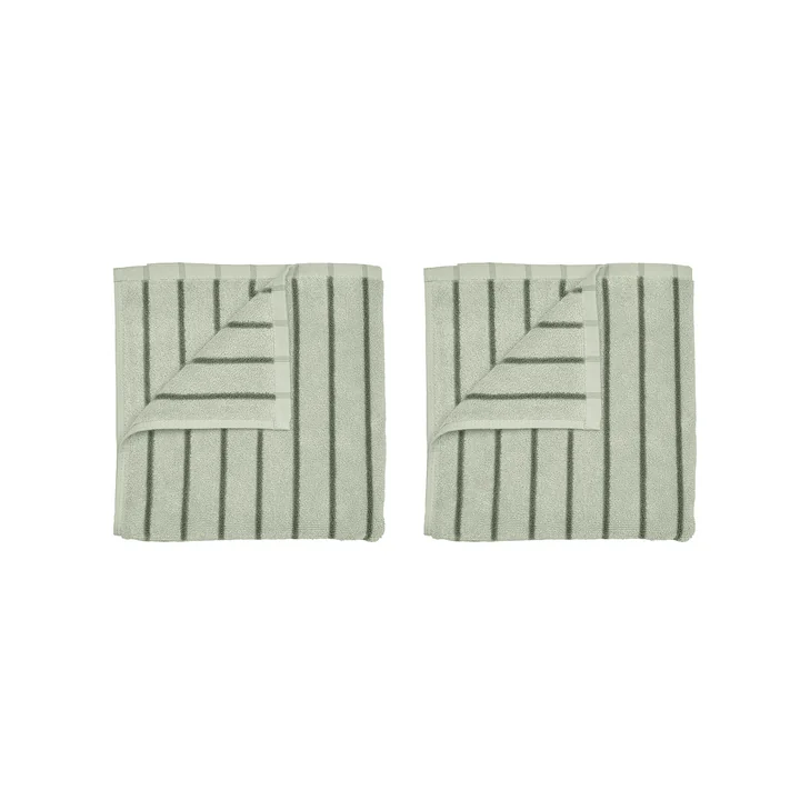 Blomus - Arto Gästehandtuch, 50 x 30 cm, desert sage / agave green (2er-Set)