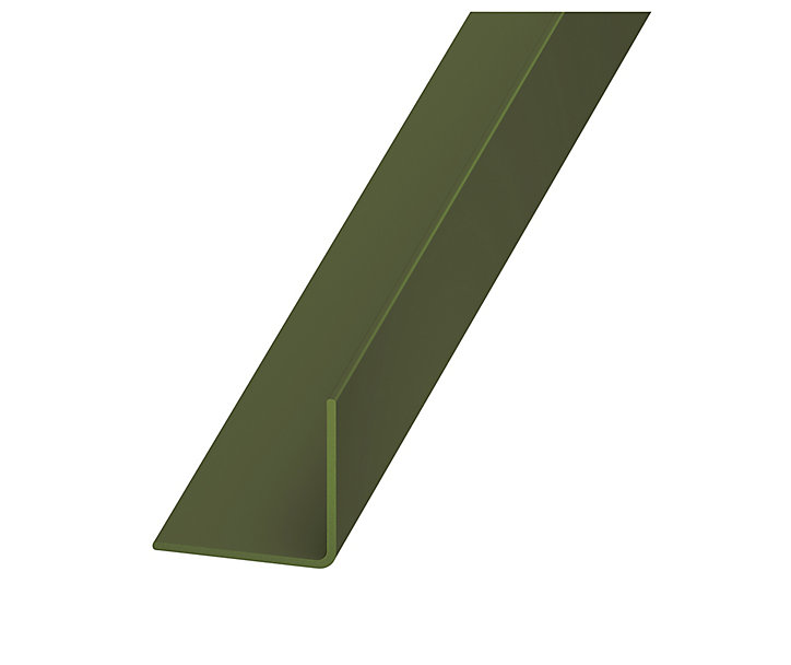 Cornière PVC vert 20 x 20 mm, 2 m