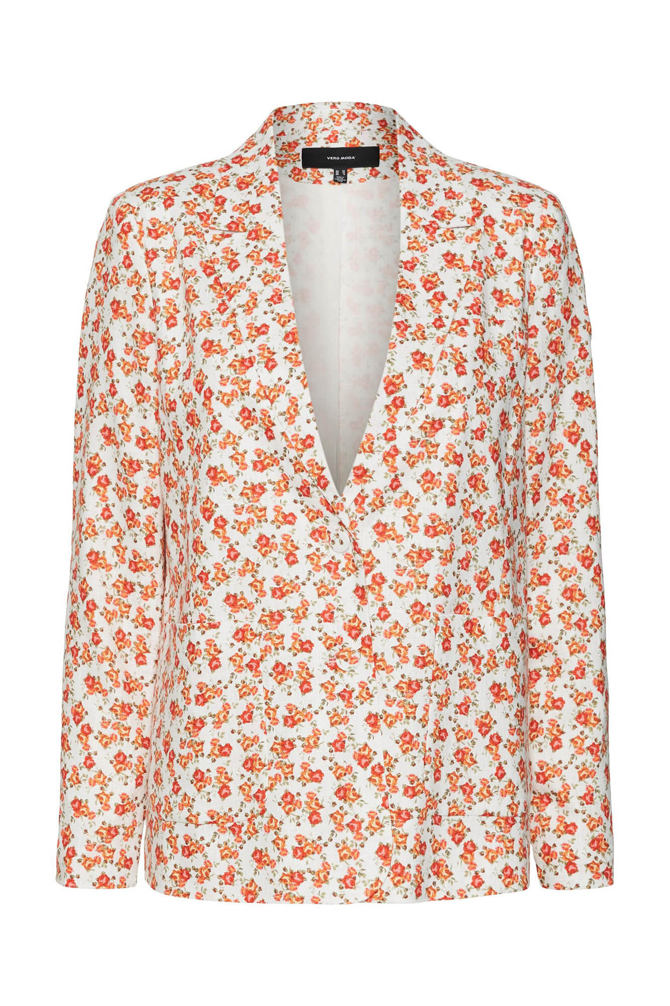 Blazer de manga comprida - Branco