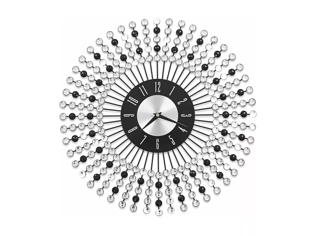Horloge murale Métal 43 cm Noir