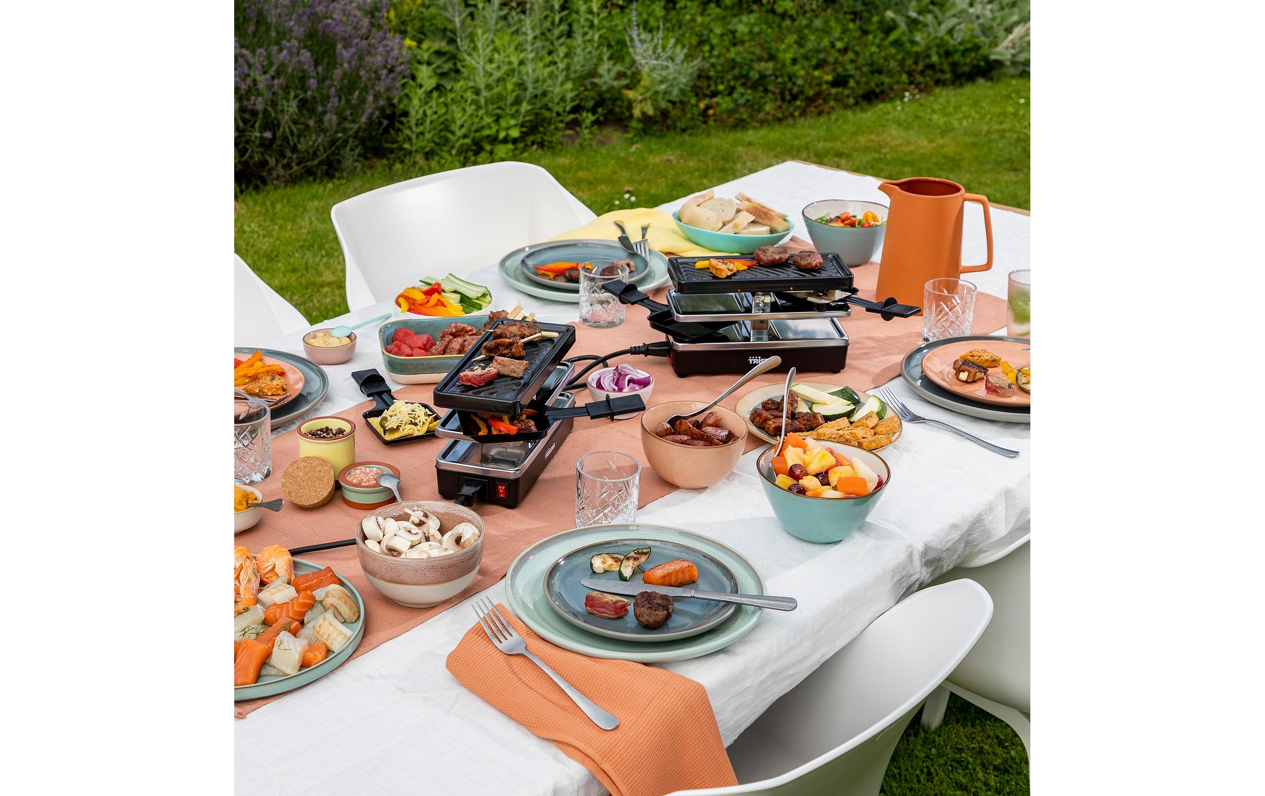 Erweiterbarer Racletteofen RA-2742 4 PersonenAnschlussfähiges Raclette-Set