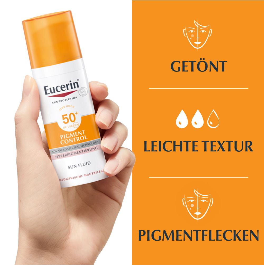 Eucerin® Pigment Control Tinted Face Sun Gel-Creme LSF 50+ – Getönter Sonnenschutz gegen Pigmentflecken – Mittel