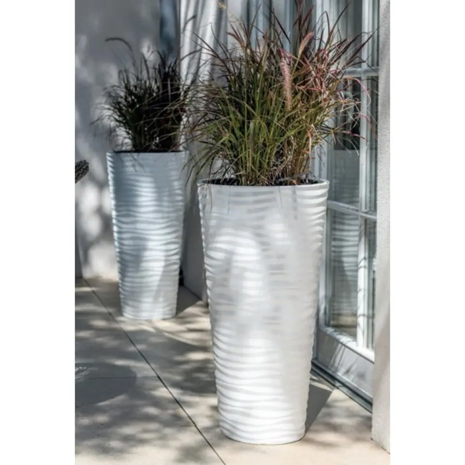Form Plastic Plantenpot rond - kunststof - zwart - D40 x H79 cm