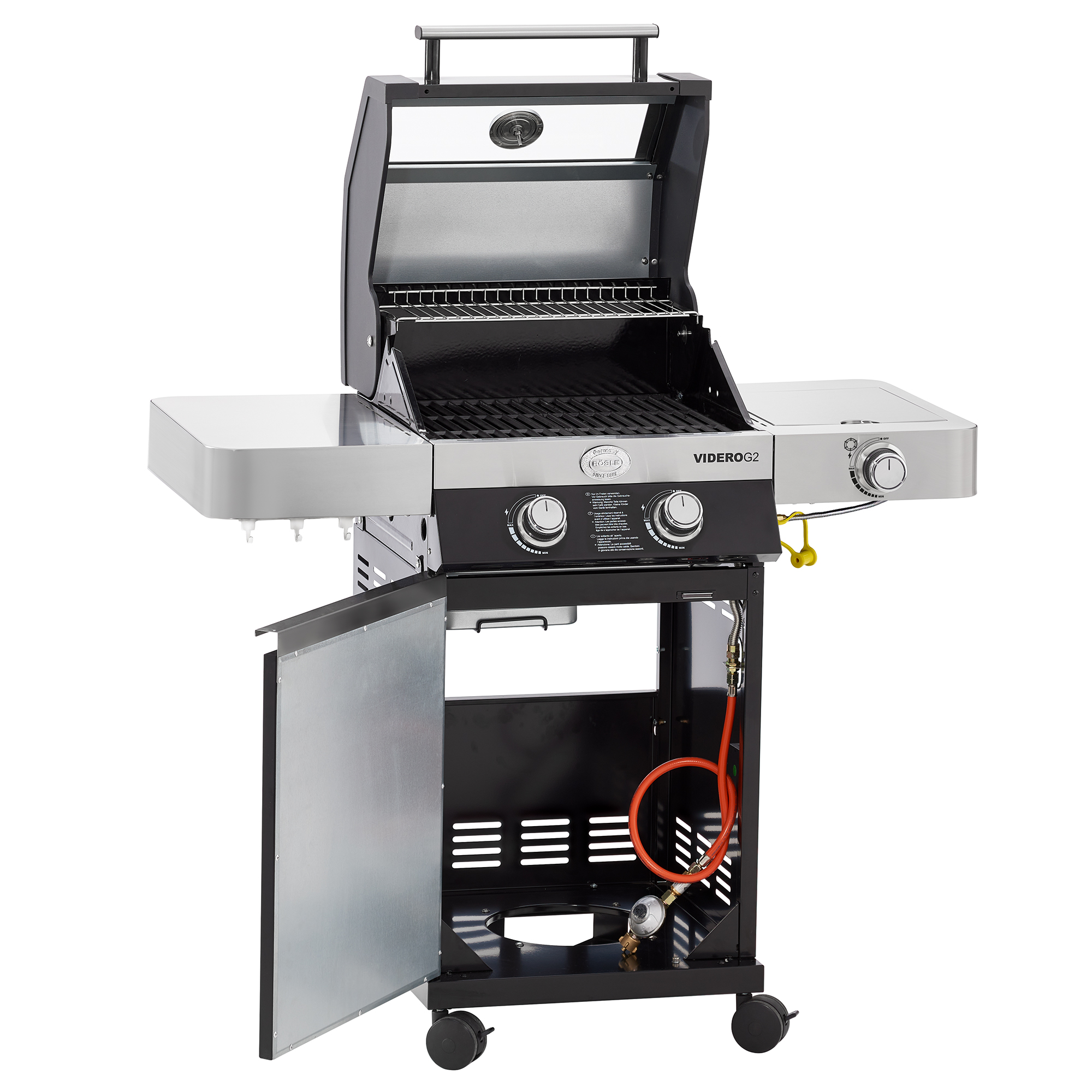 Gasgrill BBQ-Station VIDERO G2 schwarz 50 mbar