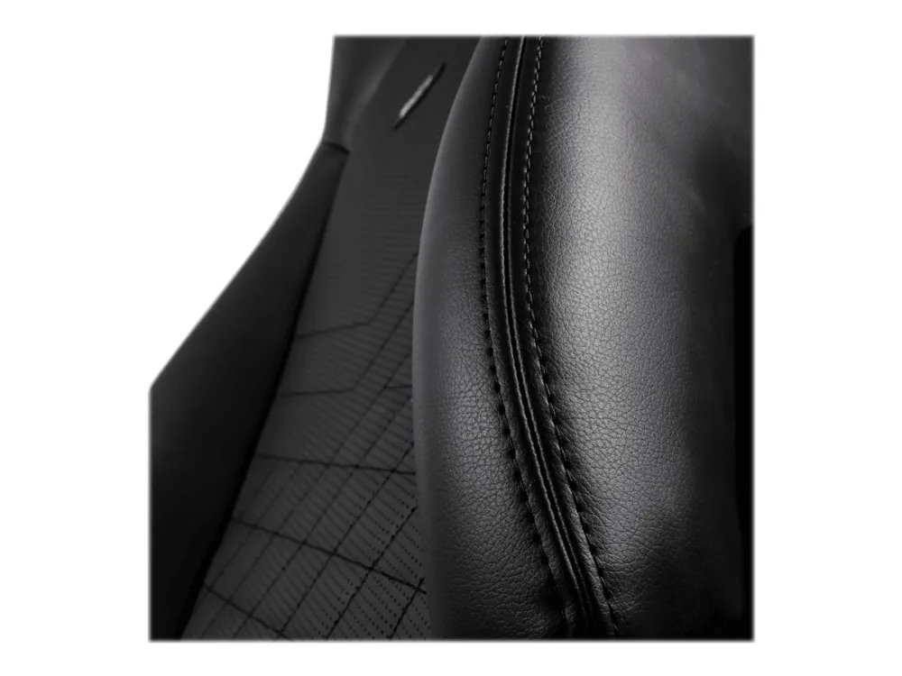 noblechairs Icon, Polstret sæde og ryglæn, Sort, Kunstigt læder, Polyurethan (PU)