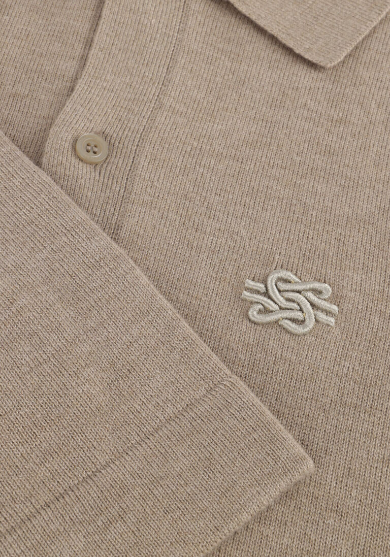 beige filling pieces trui knit dress shirt