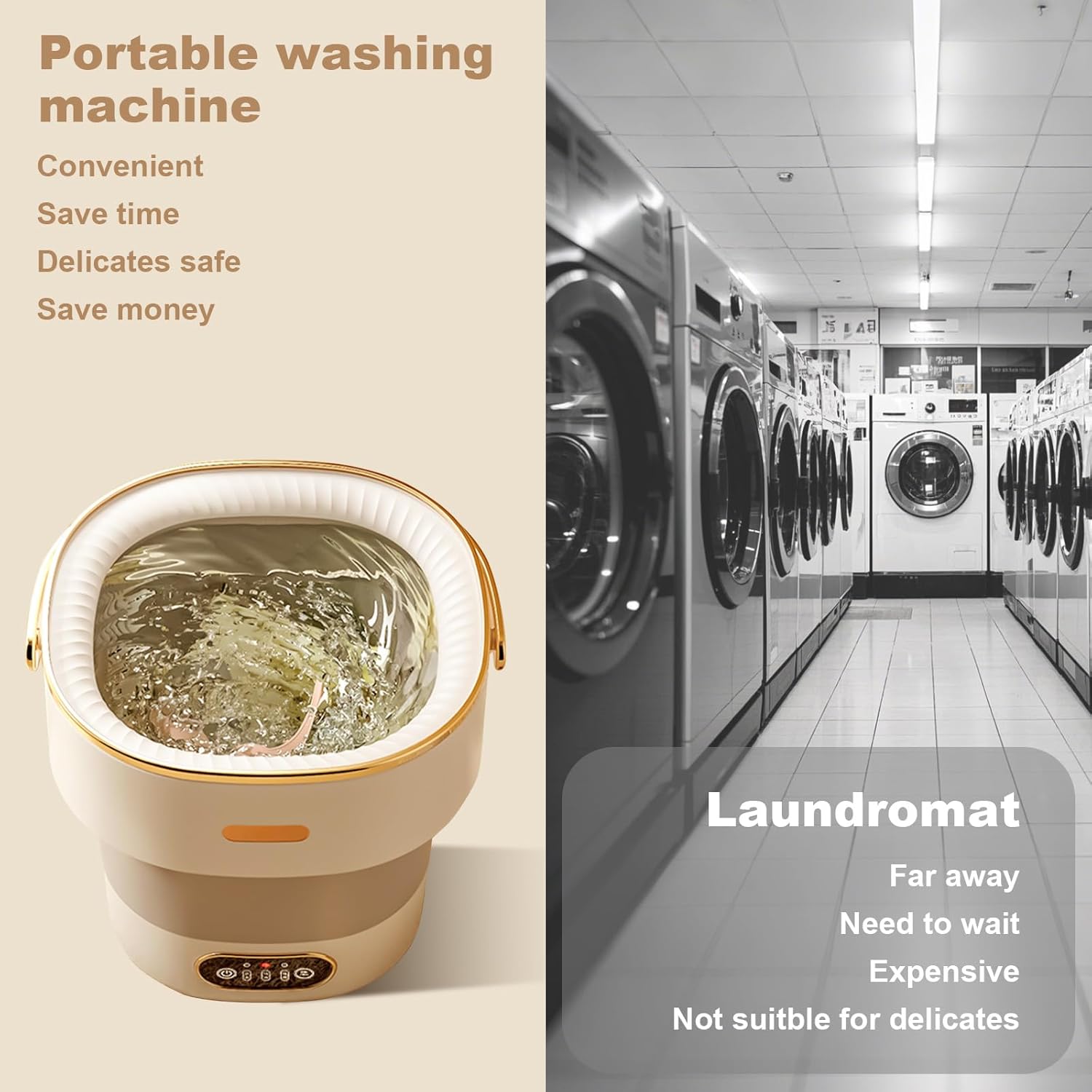 13L Mini Waschmaschine, 2.5kg Camping Waschmaschine Mit Schleuder, Portable Washing Machine Faltbare Reisewaschmaschine, Kleine Waschmaschine für Socken Babykleidung Reisen Tourenwagen Wohnheim(Grau)