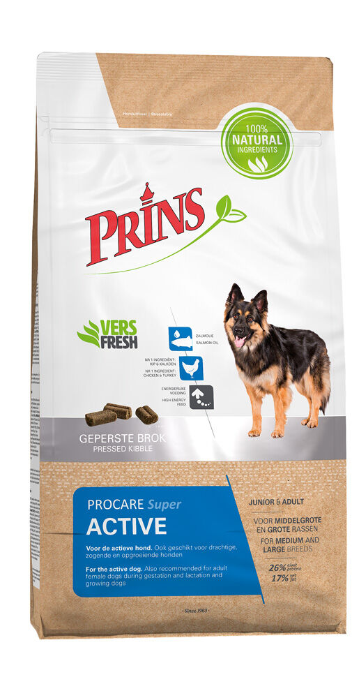 Prins ProCare Super Active - Hondenvoer - 20 Kilogram - gevogelte