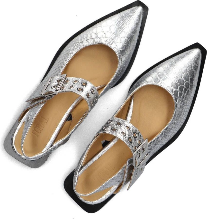 TORAL Slingbacks Dames Lella Maat: 38 Materiaal: Leer Kleur: Zilver
