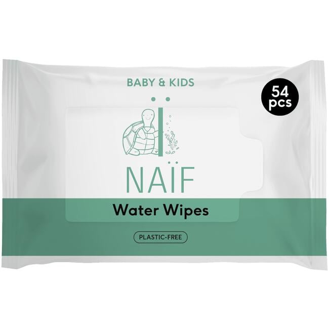 Naïf Plasticvrije Water Billendoekjes 1x54 stuks