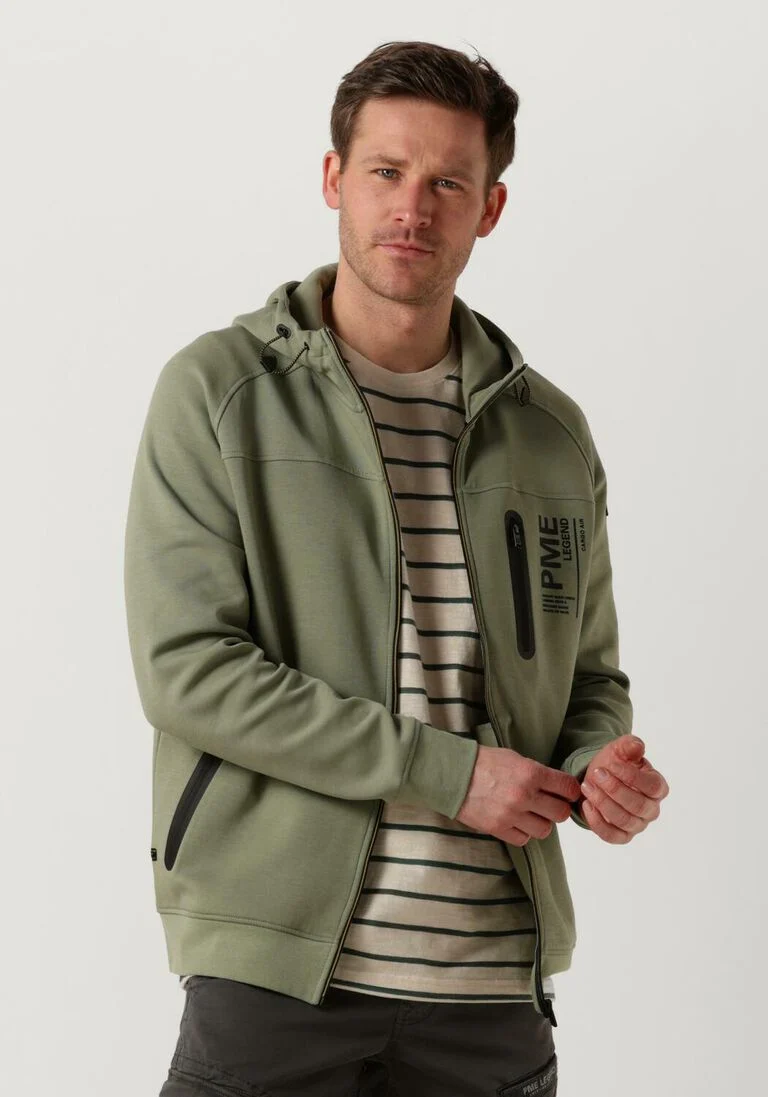 PME LEGEND olijf pme legend jack zip jacket interlock sweat