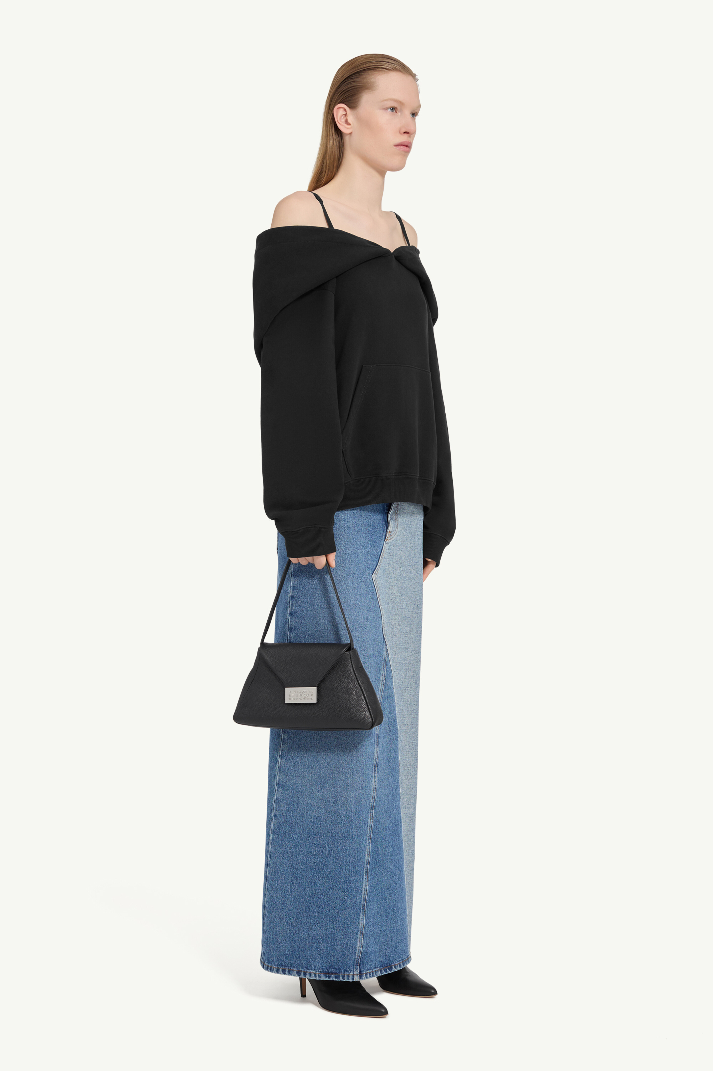 Sweat-shirt aux épaules dénudées pour femme | MM6