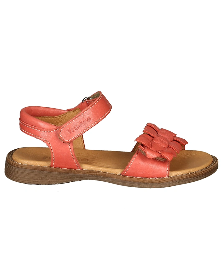 Sandalen LISCE mit Klettverschluss in koralle