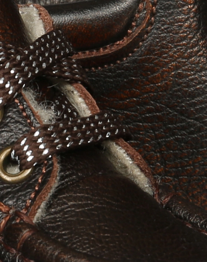 Lauflernschuhe INDIAN gefüttert in bronzebraun