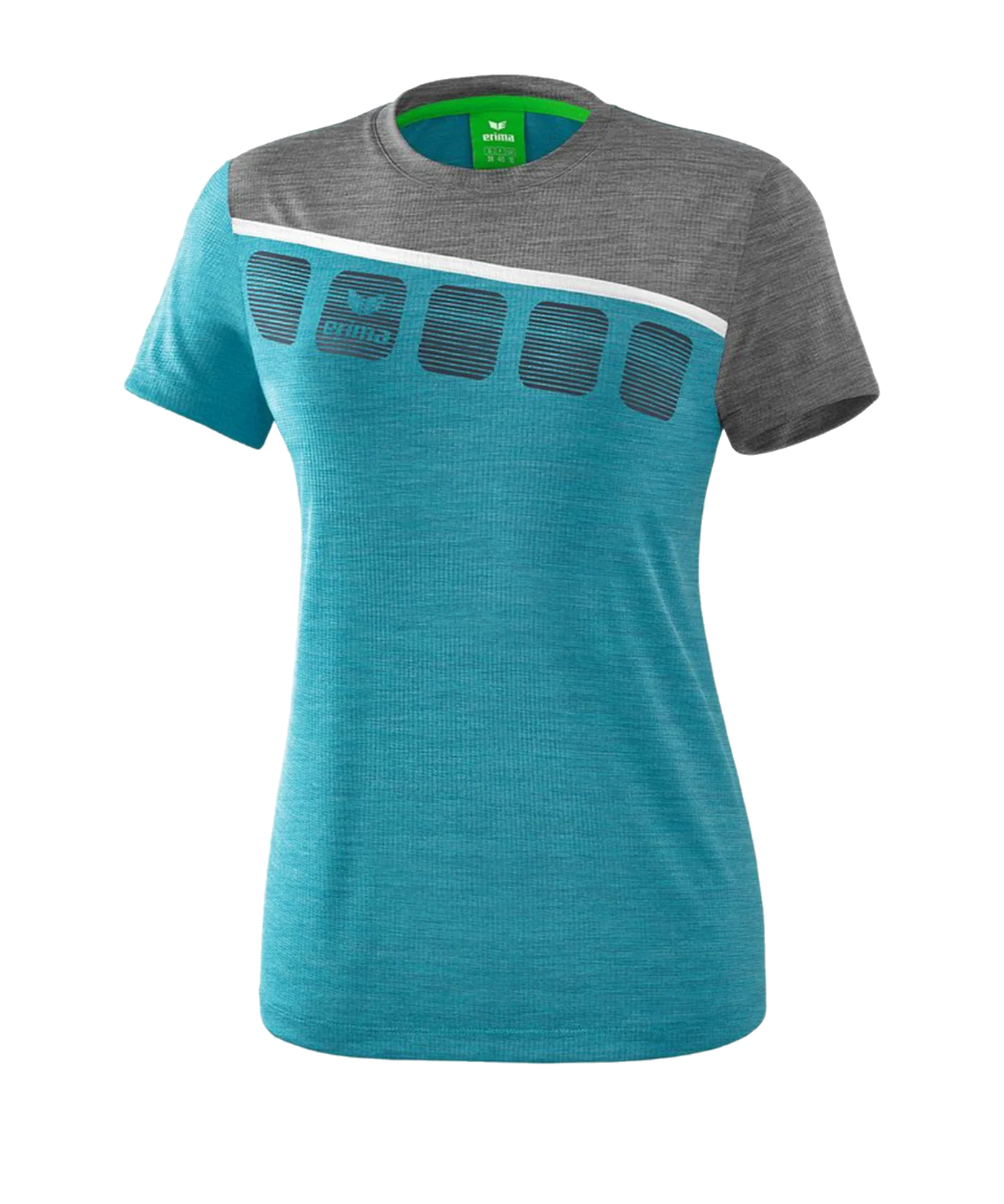 Erima 5-C T-Shirt Damen Blau Grau