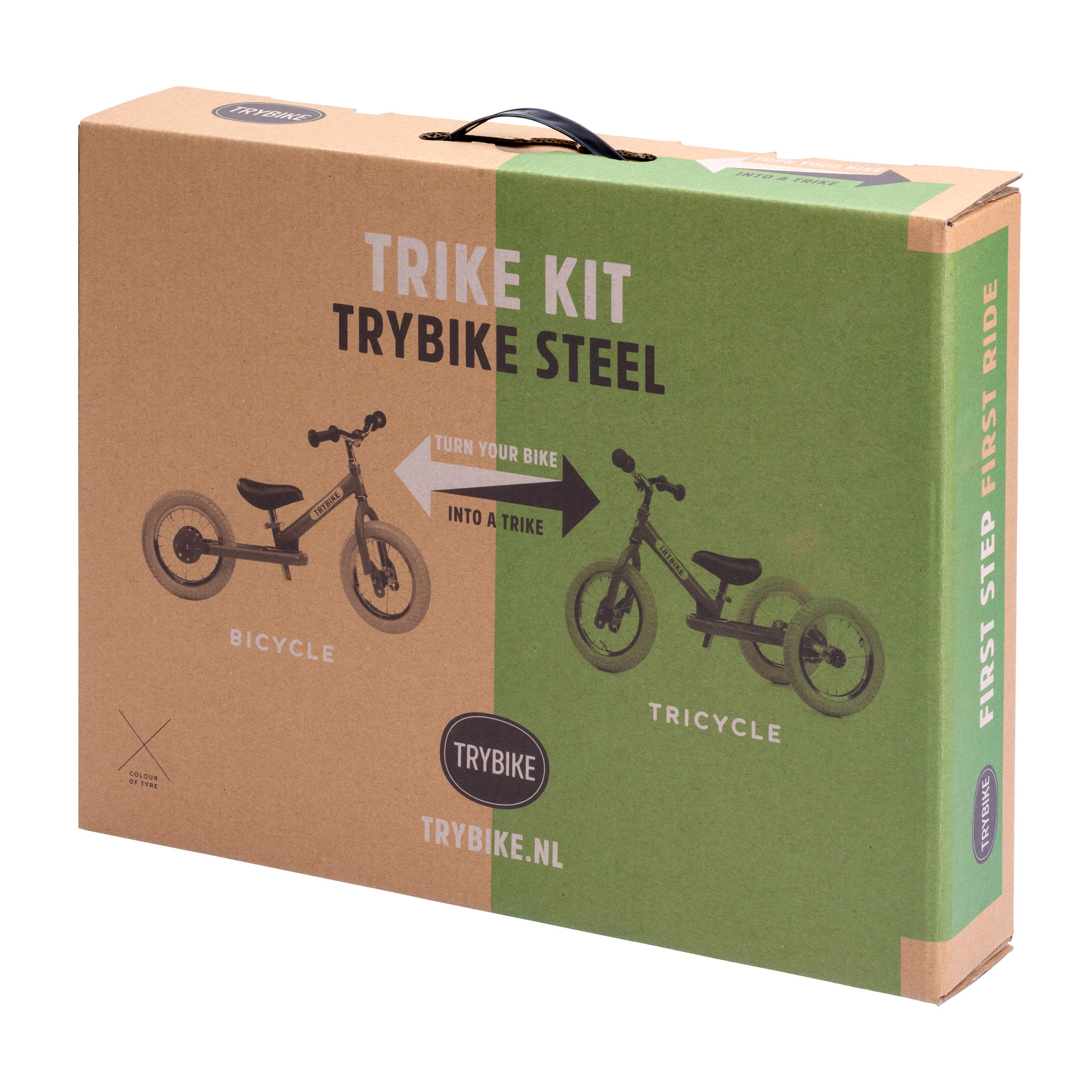 2-in-1-loopfiets Trybike set pink
