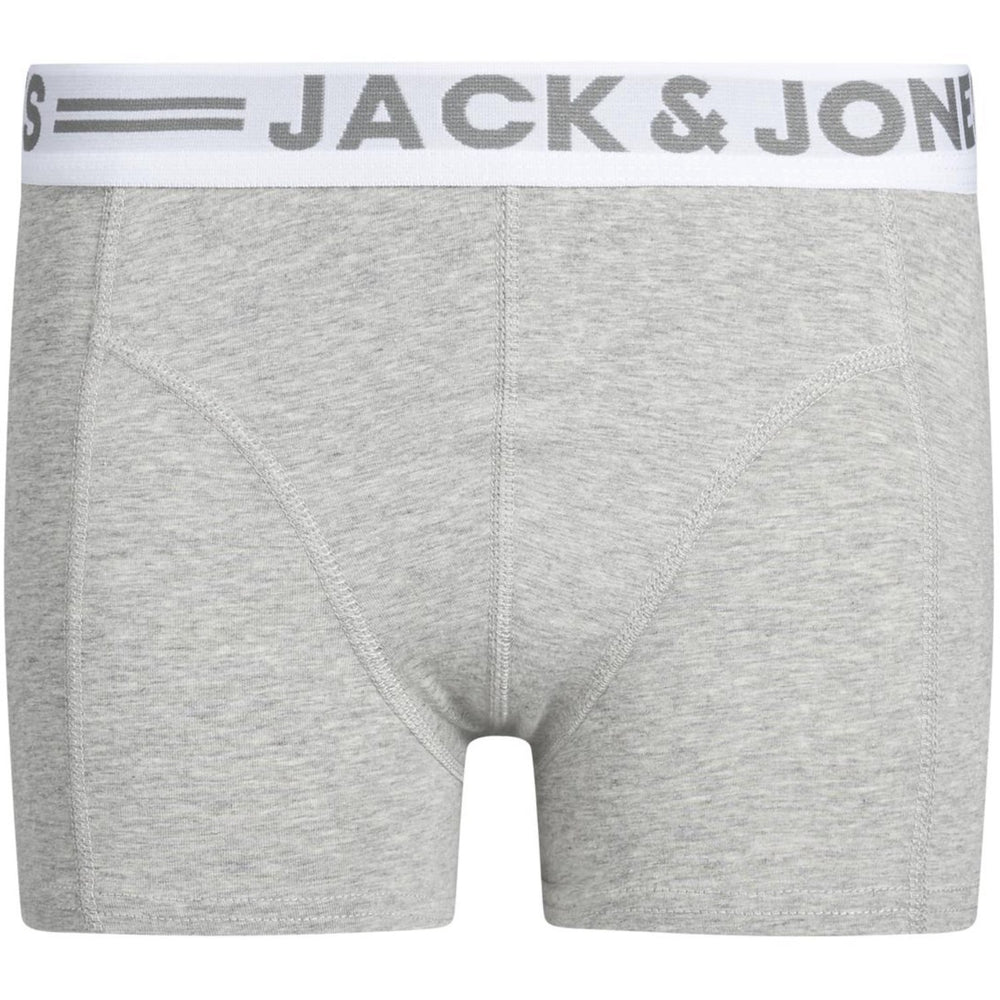 Køb Jack & Jones Junior Light Grey Melange Sense Trunks 3-Pack Noos