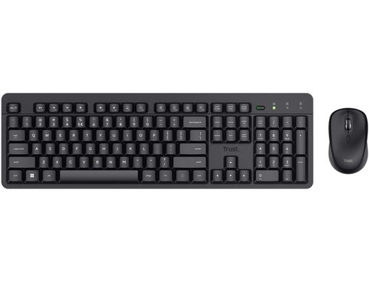 TRUST - Clavier souris sans fil Pack 2 en 1 ODY 2 Noir - 25023