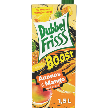 DubbelFrisss Boost Ananas - Mango 1,5L