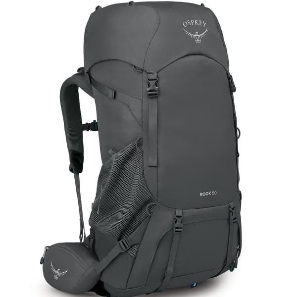 Sac à dos randonnée OSPREY ROOK 50 DARK CHARCOAL/SILVER LINING