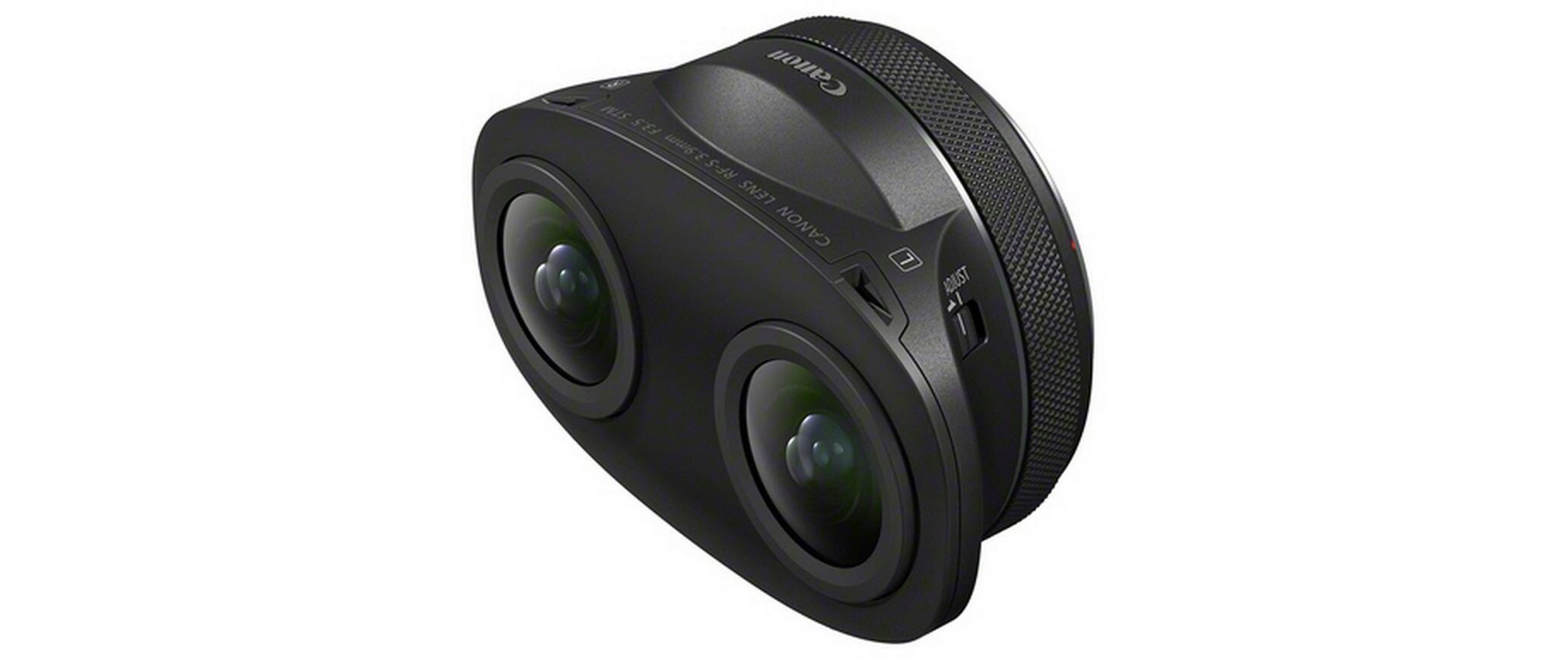 Festbrennweite RF 3.9mm F/3.5 STM Dual Fisheye – Canon RF<br>Duales Fischaugen-Objektiv