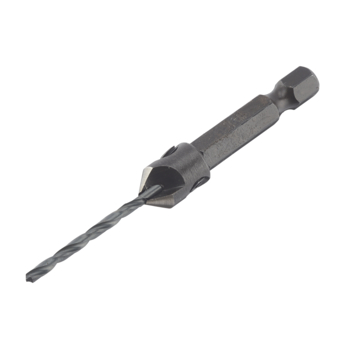 Irwin verzinkboor Ø4 mm met voorboor Ø2 mm (met hex aansluiting, past in iedere bithouder)