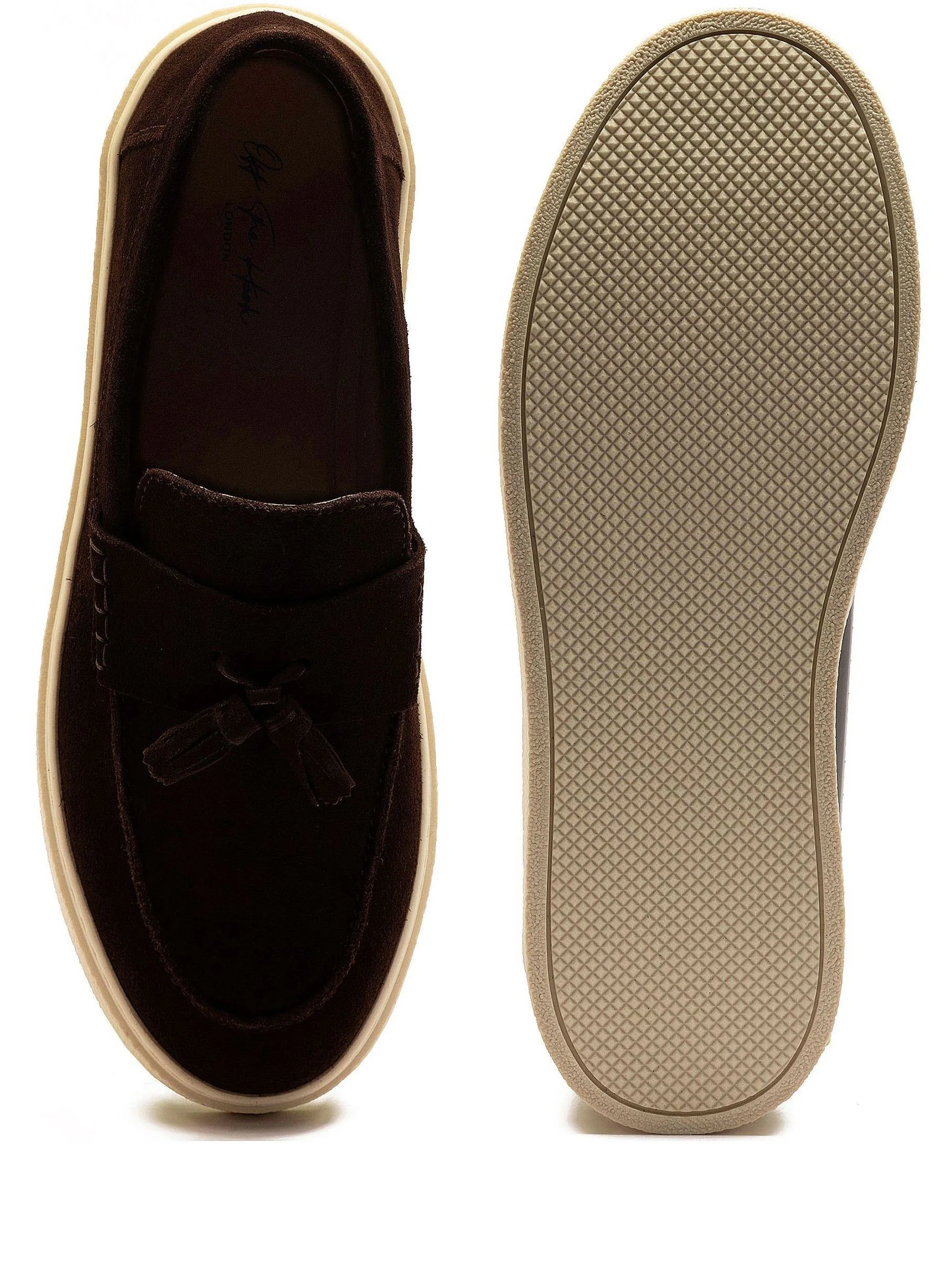 Bruin - Off The Hook Rory Suede Tassel Loafers with Flat Sole