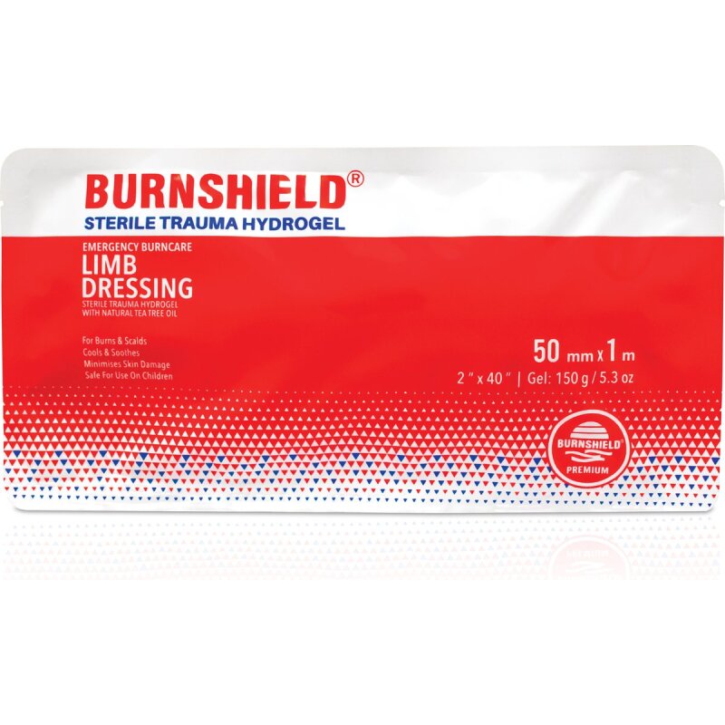 Compresse pour brûlures au bras Burnshield  50 mm x 1 m