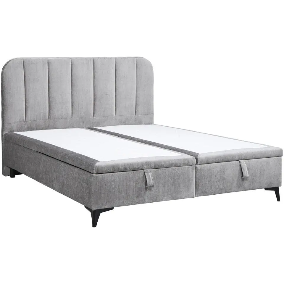 Bed Lizz met opbergruimte - grijs - 160x200 cm