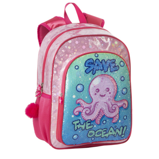 Mochila Juvenil Pulpito Save The Ocean