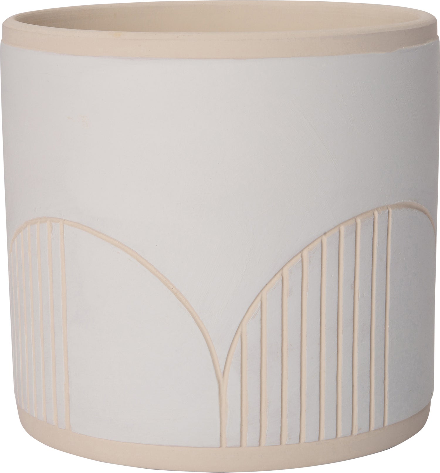 Intratuin bloempot Mik wit D 13,5 H 12,5 cm