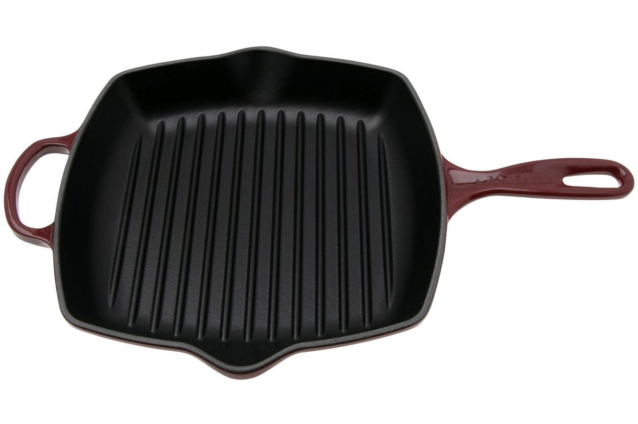 Le Creuset Signature 20183269490422 Garnet, vierkante grillpan/skillet, 26 cm