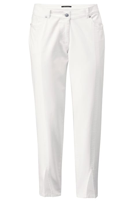 7/8-Jeans, Slim Fit, Saumschlitz, 5-Pocket