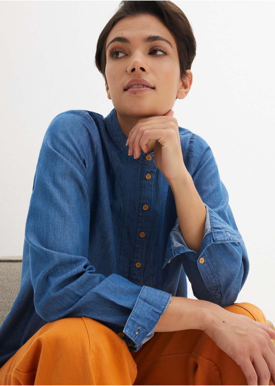 Tunique-blouse en jean