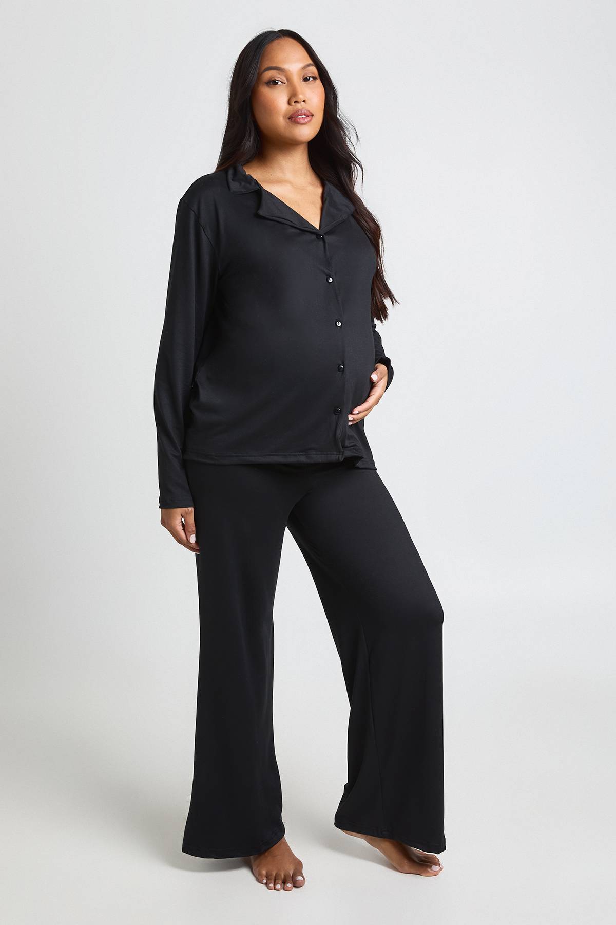 boohoo Ensemble pyjama maternité à manches longues et pantalon