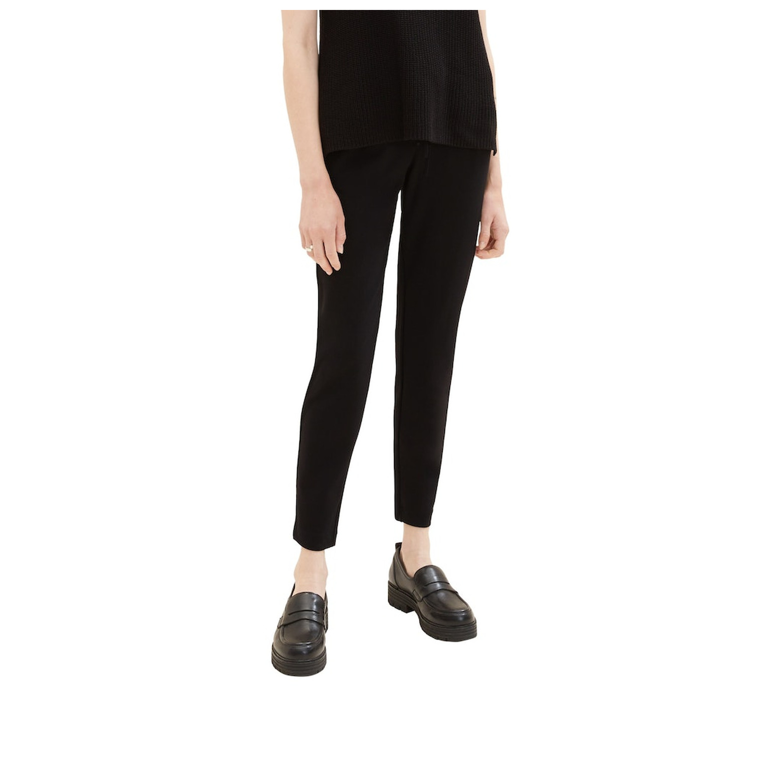 Tom Tailor Jersey loose fit pants ankle