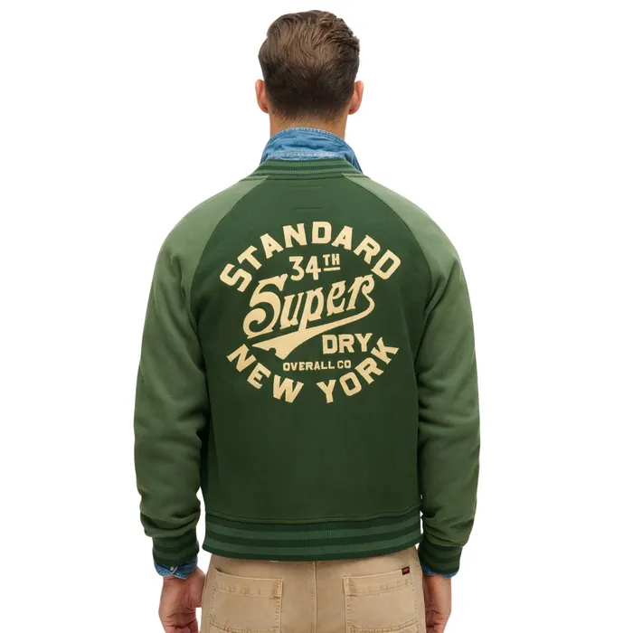 Superdry College Graphic Jersey Bomber Vest Heren