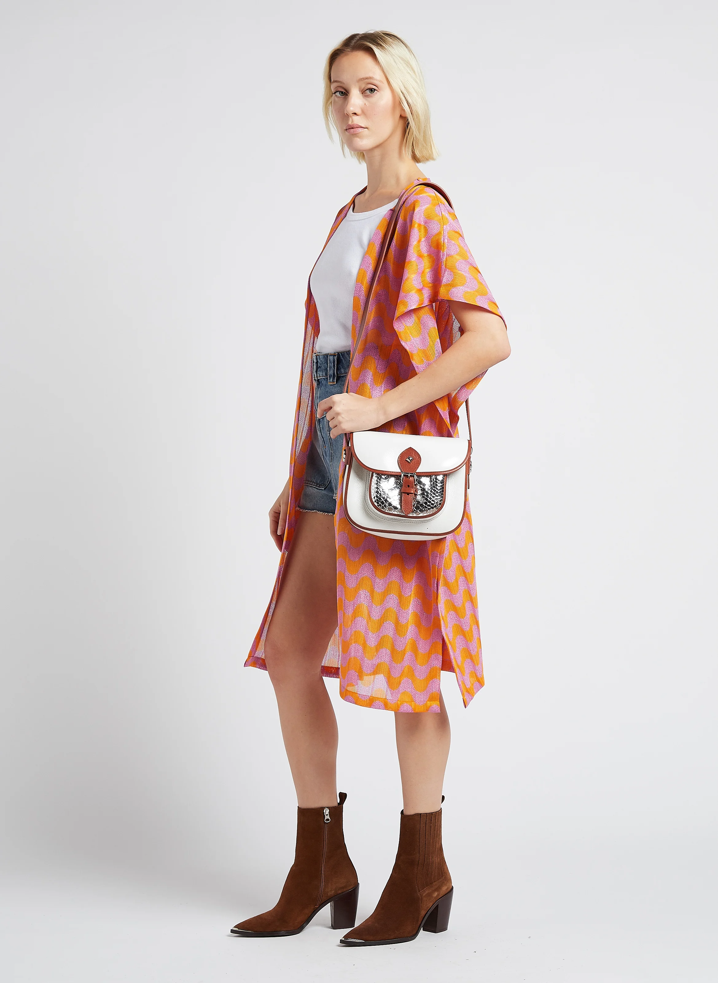 LE FLAV - Sac bandoulière en cuir | Multicolore