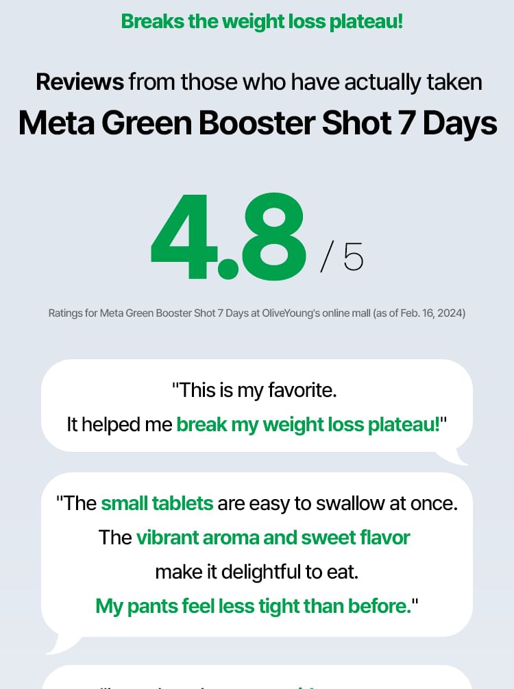 VITALBEAUTIE - Meta Green Booster Shot 7 dagen