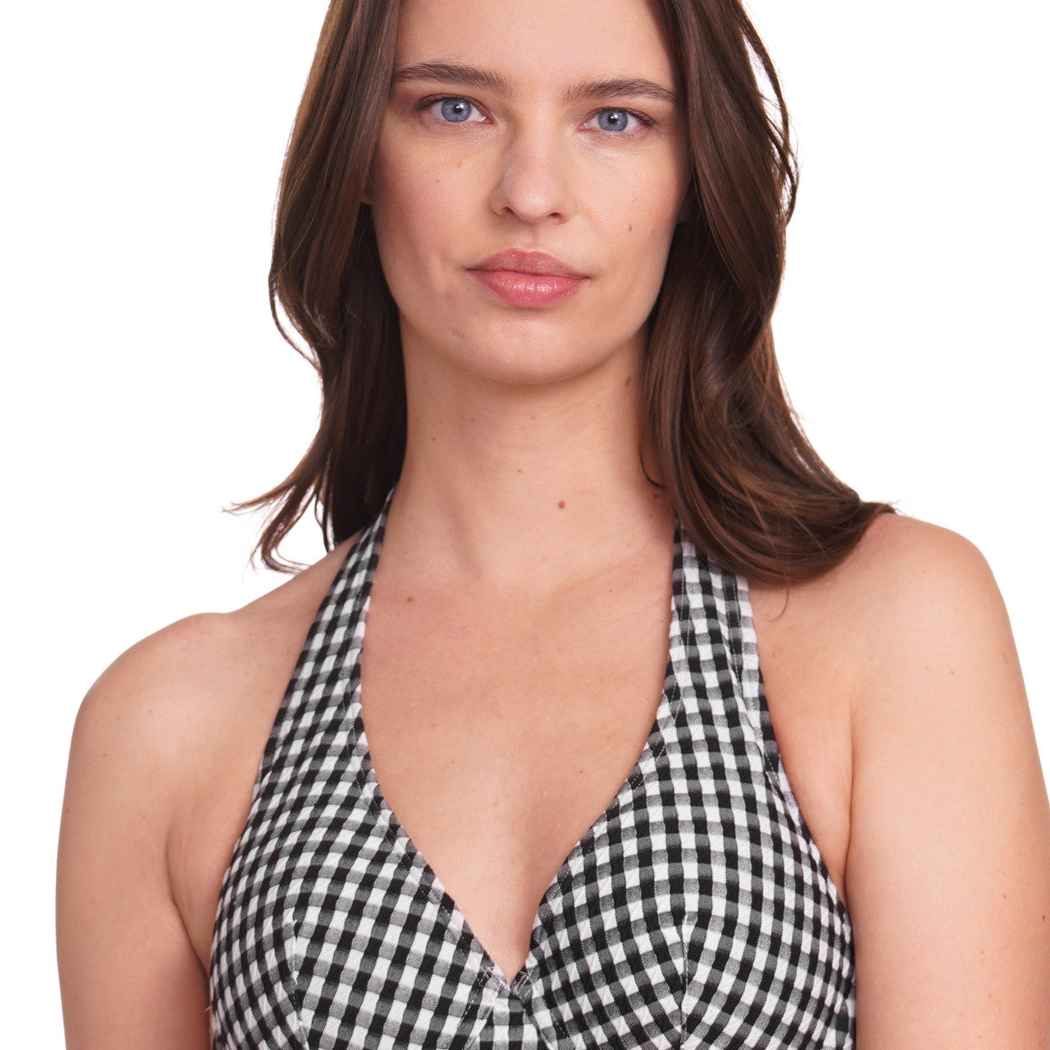 Jonas Nielsen Damen Bikinioberteil mit Meerestier-Allover schwarz
