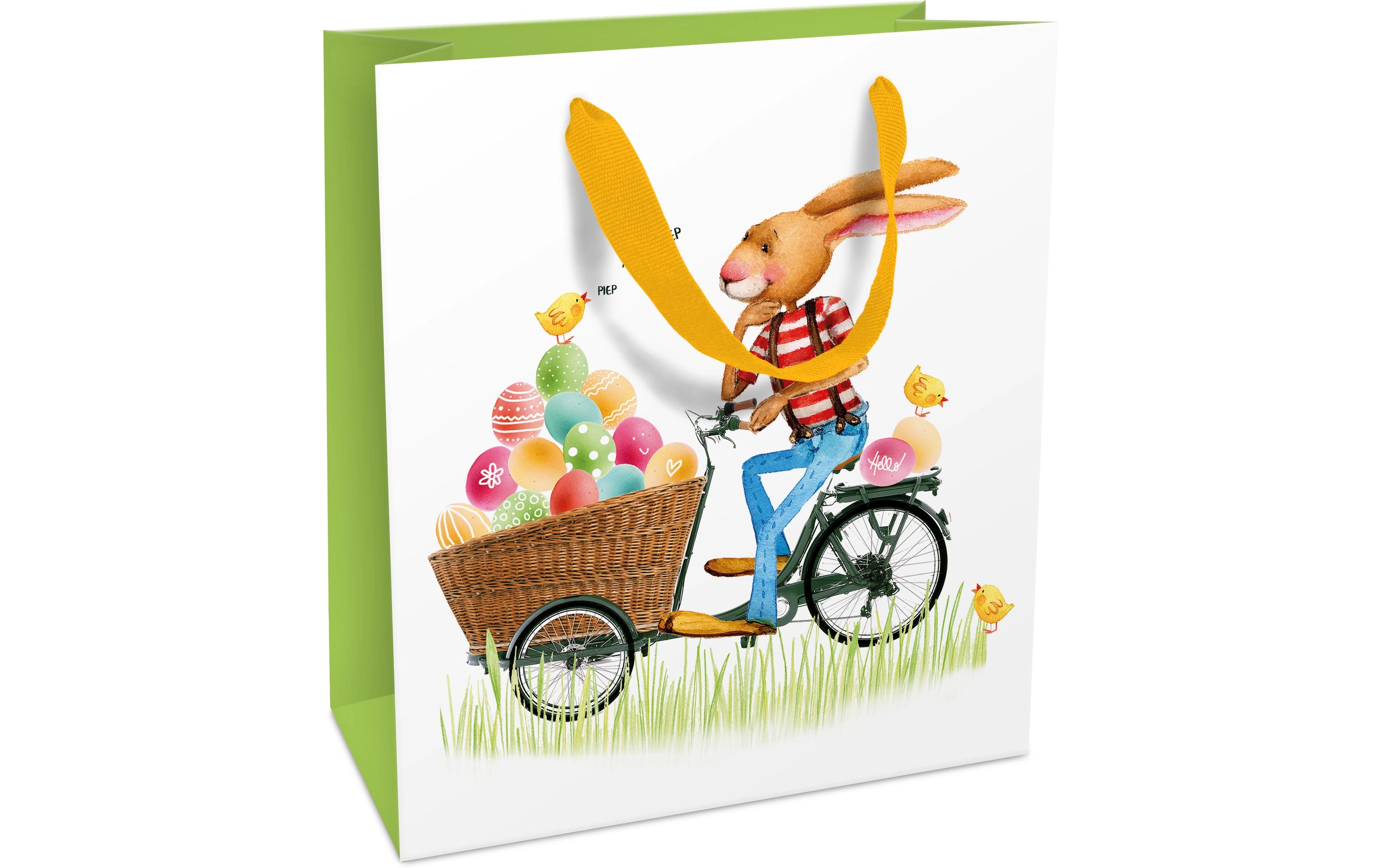 Geschenktasche Eiertrasnport 18 x 21 x 8 cmMatte Geschenktüte