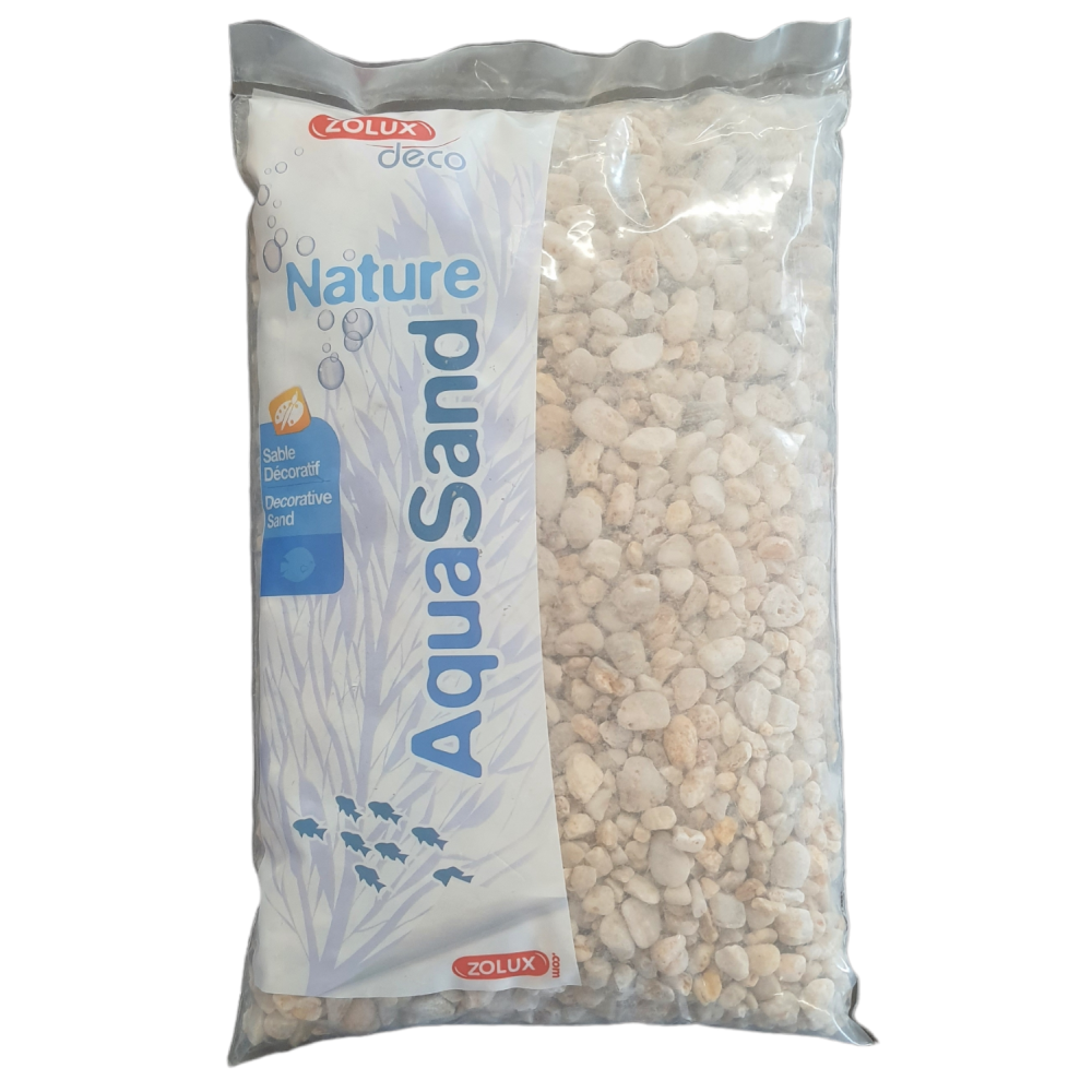Gravier décoratif jaune d'environ 8/12 mm aquasand naturel 4.5 kg