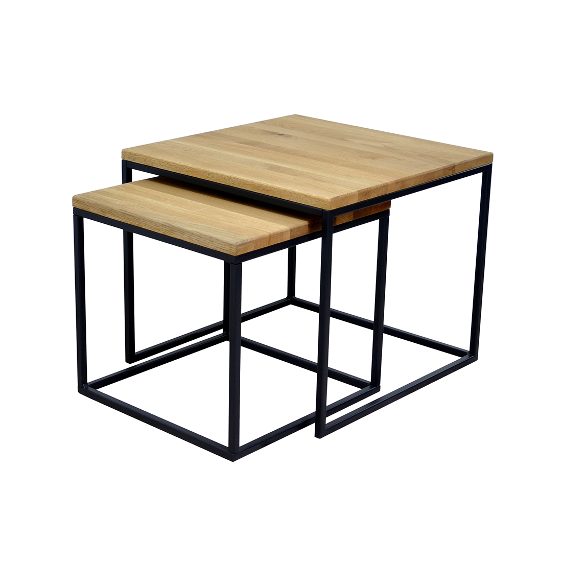 CONTINI Couchtisch quadrat 2-teilig