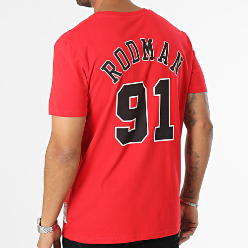 Tee Shirt Team Logo Chicago Bulls Rouge